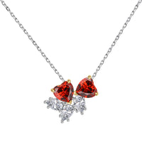 [Luckin Jewelry]Dainty Red Heart Necklace