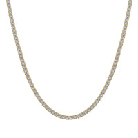 [Luckin Jewelry]Delicate Round Shape Tennis Necklace