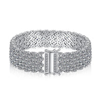 [Luckin Jewelry]Ornate Elegant Round Cut Party Bracelet