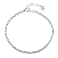 [Luckin Jewelry]Radiant Shinning Princess Cut Tennis Bracelet