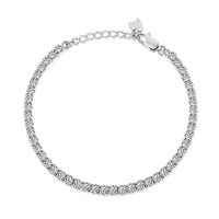[Luckin Jewelry]Sparkling Round Cut Daily Bracelet