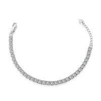 [Luckin Jewelry]Sparkling Radiant Princess Cut Tennis Bracelet