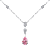 [Luckin Jewelry]Dazzling Pear Cut Necklace