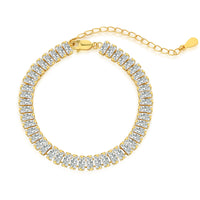 [Luckin Jewelry]Exquisite Emerald Cut Daily Bracelet