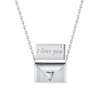 [Luckin Jewelry]Envelope Heart Shape Mother's Day Necklace