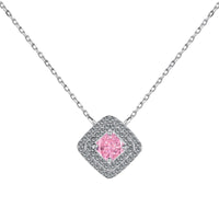 [Luckin Jewelry]Sparkling Asscher Cut Necklace