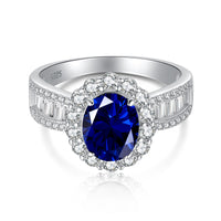 [Luckin Jewelry]1.5 Carat Dazzling Charming Oval Cut Banquet Ring