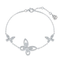 [Luckin Jewelry]Delicate Butterfly Pendant Bracelet