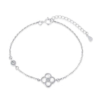 [Luckin Jewelry]Delicate Four Leaf Clover Bracelet