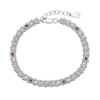 [Luckin Jewelry]Delicate Colorful Multi Cut Daily Bracelet