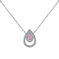 [Luckin Jewelry]Sparkling Pear Cut Necklace