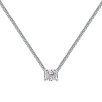 [Luckin Jewelry]4.0 Carat Elegant Radiant Cut Necklace