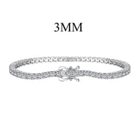 [Luckin Jewelry]Dainty Charming Round Cut Tennis Bracelet