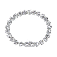 [Luckin Jewelry]0.75 Carat Elegant Romantic Heart Shape Lover Bracelet