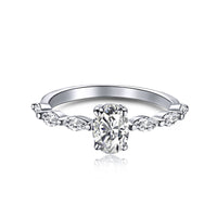 [Luckin Jewelry]0.75 Carat Luxurious Vibrant Elongated Cushion Cut Daily Ring
