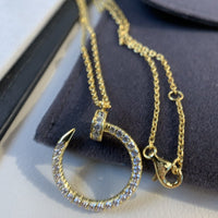 [Luckin Jewelry]JUSTE NECKLACE GOLD DIAMONDS