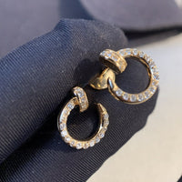 [Luckin Jewelry]JUSTE EARRINGS GOLD DIAMONDS