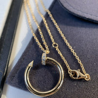 [Luckin Jewelry]JUSTE NECKLACE PINK GOLD