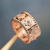 [Luckin Jewelry]CLOVER KALEIDOSCOPE RING 10MM