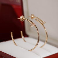 [Luckin Jewelry]JUSTE EARRINGS DIAMONDS 1.8MM