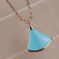[Luckin Jewelry]DREAM NECKLACE TURQUOISE PINK GOLD