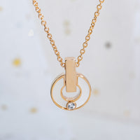 [Luckin Jewelry]GARI NECKLACE PINK GOLD MOP