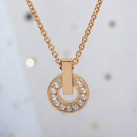 [Luckin Jewelry]GARI NECKLACE PINK GOLD DIAMOND