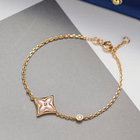[Luckin Jewelry]STAR 1 DIAMOND PINK GOLD BRACELET