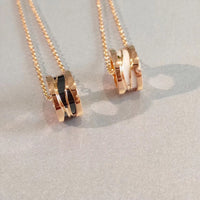 [Luckin Jewelry]ZERO 1 NECKLACE PINK GOLD