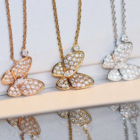 [Luckin Jewelry]BUTTERFLY DIAMOND NECKLACE