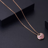 [Luckin Jewelry]AMULETTE ROSE GOLD PINK MOP NECKLACE