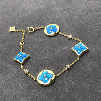 [Luckin Jewelry]STAR AND SUN TURQUOISE 4 MOTIFS 3 DIAMONDS