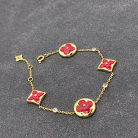 [Luckin Jewelry]STAR AND SUN CARNELIAN 4 MOTIFS 3 DIAMONDS