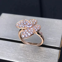 [Luckin Jewelry]BUTTERFLY PINK GOLD DIAMOND RING