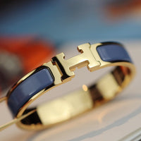 [Luckin Jewelry]H BRACELET 12MM BLUE GRAY