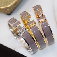 [Luckin Jewelry]H BRACELET 12MM BROWN