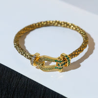 [Luckin Jewelry]FORCE 10 GOLD GREEN DIAMOND PAVED