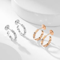 [Luckin Jewelry]BEE LOVE DIAMOND HOOP EARRINGS