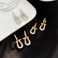 [Luckin Jewelry]FORCE 10 FULL DIAMOND DROP EARRINGS MEDIUM MODEL
