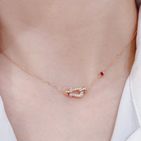 [Luckin Jewelry]FORCE 10 DIAMOND PINK GOLD NECKLACE