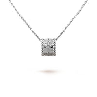 [Luckin Jewelry]PERLEE PEDANT SIVLER DIAMOND NECKLACE