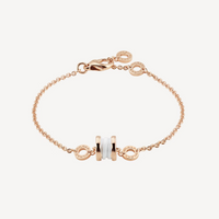 [Luckin Jewelry]ZERO 1 SOFT PINK GOLD AND WHITE CERAMIC BRACELET