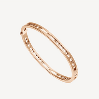 [Luckin Jewelry]ZERO 1 SPIRAL LOGO PINK GOLD BRACELET