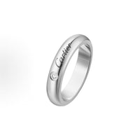 C PLATINUM 1 DIAMOND RING SILVER