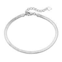 [Luckin Jewelry]Flat Snake Bone Chain Blade Necklace