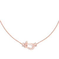 [Luckin Jewelry]FORCE 10 PINK GOLD DIAMOND NECKLACE
