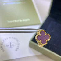 [Luckin Jewelry]CLOVER  PURPLE VIOLET RING