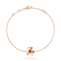 [Luckin Jewelry]FRIVOLE GOLD FLOWER PINK MALACHITE BRACELET