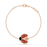 [Luckin Jewelry]LUCKY SPRING 1 MOTIF PINK GOLD BRACELET