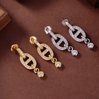 [Luckin Jewelry]HM CHAINE DIAMOND EARRINGS